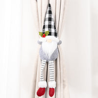 HKM-782483 Santa Claus and Snowman Curtain Buckles - Fabric Holiday Decorations for Homes and Hotels
