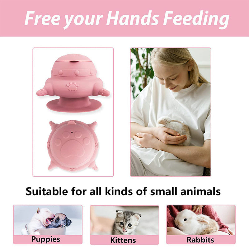HKM-782547 Puppy Feeder With 4 Teats Puppy Bottles For Nursing Silicone Puppies Milk Feeder For Kittens Puppies Rabbits Cat Dog Bowls Pet Products