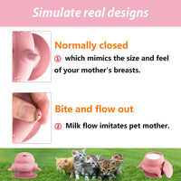 HKM-782547 Puppy Feeder With 4 Teats Puppy Bottles For Nursing Silicone Puppies Milk Feeder For Kittens Puppies Rabbits Cat Dog Bowls Pet Products