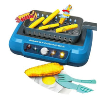 HKM-782611 Mini Kitchen Cooking Box Set for Kids - Simulation Cooking Toys with Real Tools - Ages 2 and Up
