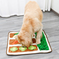 HKM-782611 Pet-Safe Smelling Mat for Stimulating Playtime - Soft Polar Fleece, Beige