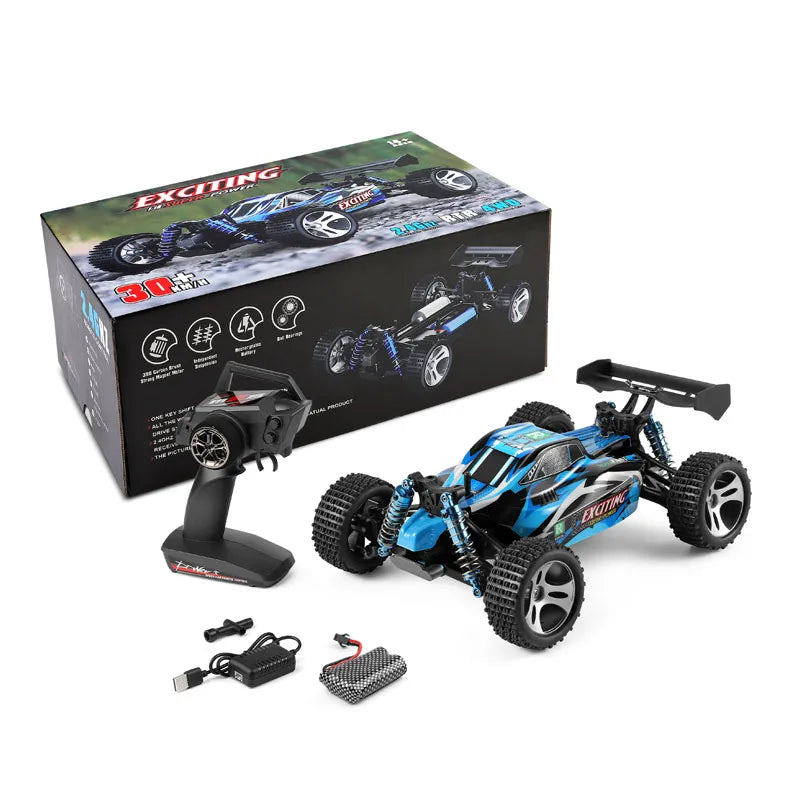HKM-782739 1:18 Scale Remote Control Off-Road Vehicle with Battery and USB Cable, Suitable for Ages 2 and Up