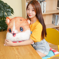 HKM-782739 Hamster Plush Doll Pillow Cushion - Soft Animal Toy, 40cm x 80cm, PP Cotton Filling