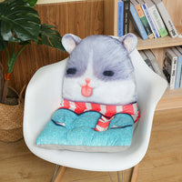 HKM-782739 Hamster Plush Doll Pillow Cushion - Soft Animal Toy, 40cm x 80cm, PP Cotton Filling