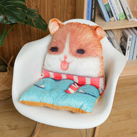 HKM-782739 Hamster Plush Doll Pillow Cushion - Soft Animal Toy, 40cm x 80cm, PP Cotton Filling