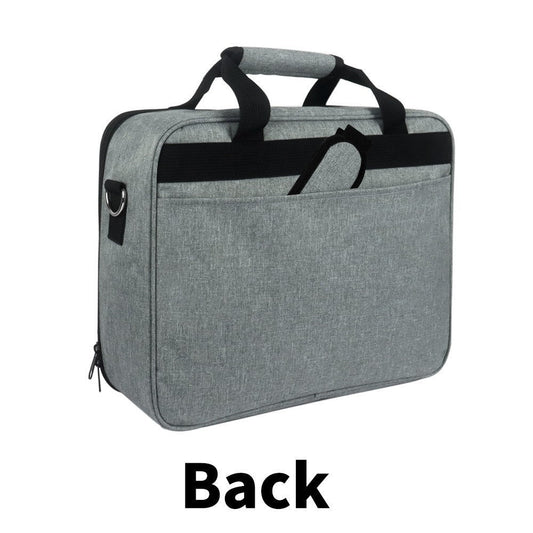 HKM-782803 Home Projector Carrying Handbag - Gray, Durable Polyester, 14 x 11 x 4 in