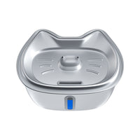HKM-782803 Stainless Steel 3L Pet Water Dispenser with Filter for Cats