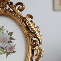 HKM-782931 Elegant European Oval Resin Photo Frame in Multiple Sizes: 6-inch, 7-inch, 8-inch