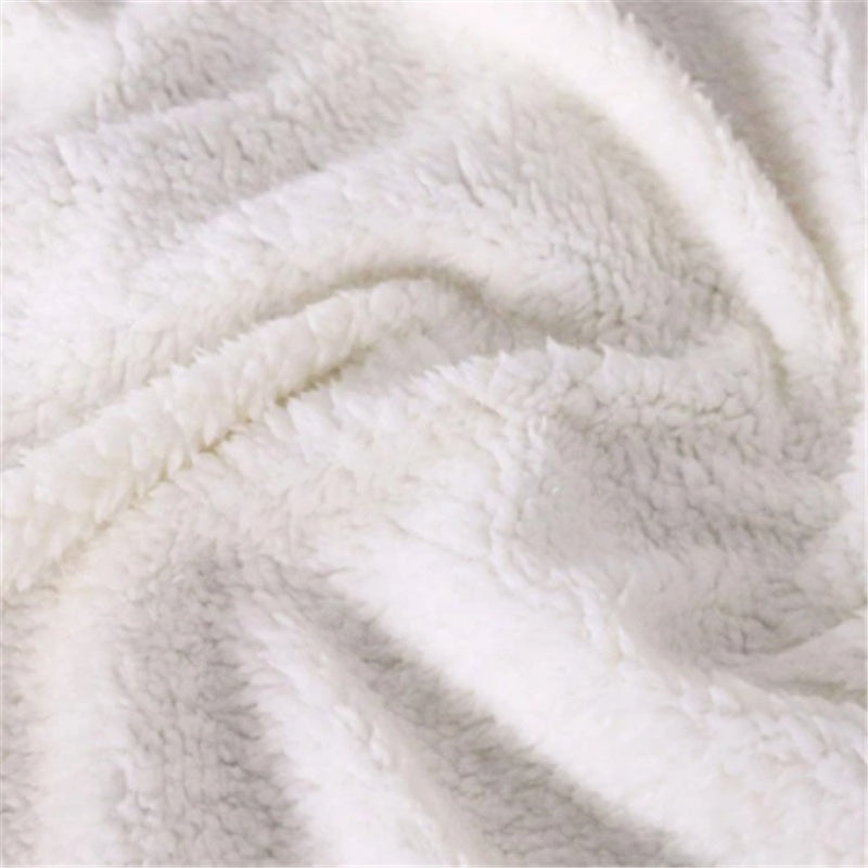 HKM-782995 Cozy Coral Fleece Panda Series Flannel Blanket - Soft & Warm