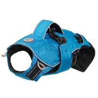 HKM-783123 3-in-1 Multifunctional Pet Backpack and Chest Harness in Blue and Grey