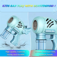 HKM-783187 Automatic 10-Hole Bubble Blower Toy for Kids – Fun Outdoor Bubble Play