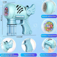 HKM-783187 Automatic 10-Hole Bubble Blower Toy for Kids – Fun Outdoor Bubble Play