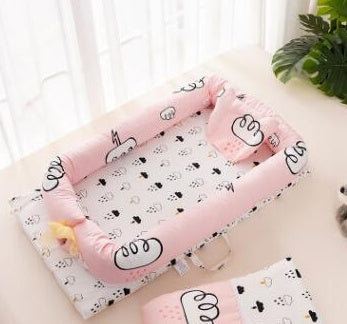 HKM-783251 Multifunctional Mobile Crib for Infants - 90x50cm, Ages 0-12 Months