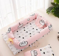 HKM-783251 Multifunctional Mobile Crib for Infants - 90x50cm, Ages 0-12 Months