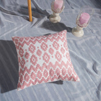 HKM-783315 Geometric Cotton Embroidered Pillowcase, 45x45cm, Colorful Modern Design with Invisible Zipper