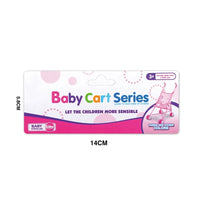 HKM-783571 Pink Metal Doll Carriage Pram Stroller Toy for Ages 2-4