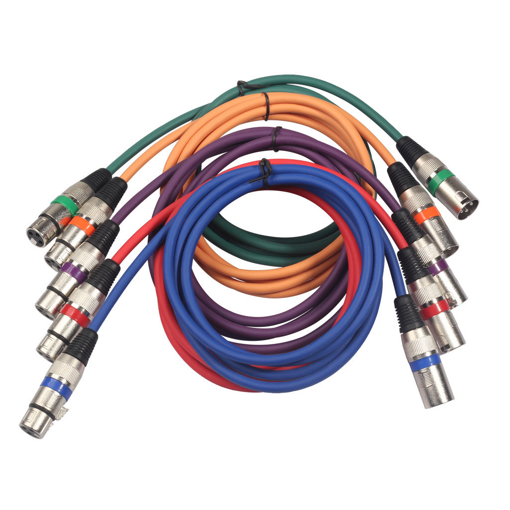 KTX-783635 Male to Female XLR Microphone Cable - Balanced Connection, 10m, 5m, 3m, 1m, Multiple Colors Available