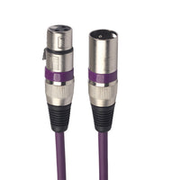 HKM-783635 Male to Female XLR Microphone Cable - Balanced Connection, 10m, 5m, 3m, 1m, Multiple Colors Available