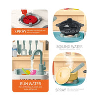HKM-783763 Kids Cooking Tableware Play Set with Storage Function - Fun Kitchen Toys for Ages 3+