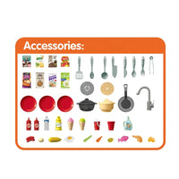 HKM-783763 Kids Cooking Tableware Play Set with Storage Function - Fun Kitchen Toys for Ages 3+