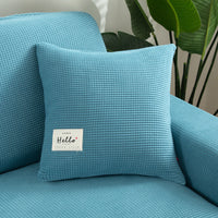 HKM-783891 Corn Velvet Pillow Cover in Solid Colors - Modern Simple Design, 42x42 cm