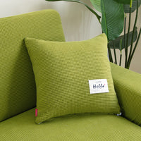 HKM-783891 Corn Velvet Pillow Cover in Solid Colors - Modern Simple Design, 42x42 cm