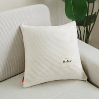 HKM-783891 Corn Velvet Pillow Cover in Solid Colors - Modern Simple Design, 42x42 cm