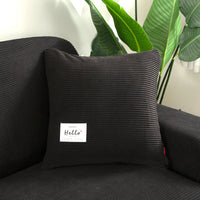 HKM-783891 Corn Velvet Pillow Cover in Solid Colors - Modern Simple Design, 42x42 cm
