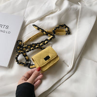 HKM-783955 PU Headphone Bag with Chain for Stylish Travel - Multiple Colors Available