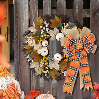 HKM-784211 Thanksgiving Decorative Pendants for Home - Polyester Bow Styles A, B, C