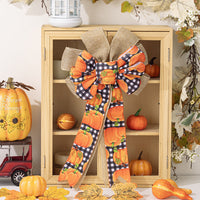 HKM-784211 Thanksgiving Decorative Pendants for Home - Polyester Bow Styles A, B, C