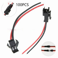HKM-784275 15cm Fireproof Terminal Wire Harness with Male-Female Plug for LED Lamp Connections