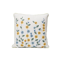 HKM-784403 Fashion Minimalist Embroidered Pillow with Botanical Design and Herbage Patterns