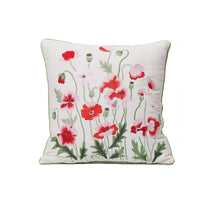 HKM-784403 Fashion Minimalist Embroidered Pillow with Botanical Design and Herbage Patterns