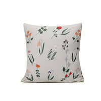 HKM-784403 Fashion Minimalist Embroidered Pillow with Botanical Design and Herbage Patterns