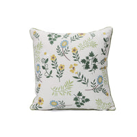 HKM-784403 Fashion Minimalist Embroidered Pillow with Botanical Design and Herbage Patterns