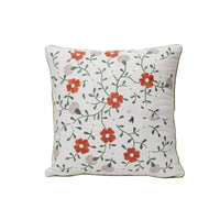 HKM-784403 Fashion Minimalist Embroidered Pillow with Botanical Design and Herbage Patterns