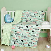 HKM-784403 Soft Cotton Cartoon Baby Blanket - Light and Cozy Quilt in Various Designs