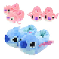 HKM-784915 Comfy Plush Child Slippers for Winter - Soft Stuffed Fluffy Shoes