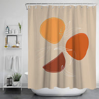 HKM-784915 Digital Printed Waterproof Shower Curtain – Mildew Resistant Polyester Fabric, Modern European Style