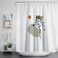 HKM-784915 Digital Printed Waterproof Shower Curtain – Mildew Resistant Polyester Fabric, Modern European Style