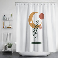 HKM-784915 Digital Printed Waterproof Shower Curtain – Mildew Resistant Polyester Fabric, Modern European Style