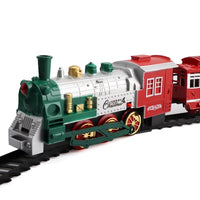 HKM-785043 Electric Toy Train for Kids, Age 2-4, 1:12 Scale - Safe ABS Material, Fun Holiday Design