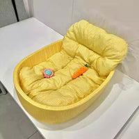 HKM-785043 Fashion Macaron Universal Winter Pet Mat for Dogs - Four Seasons Design, 60x40cm, Available in Girly Pink, Warm Yellow, Sea Blue, Emerald Green