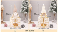 HKM-785363 Retractable Luminous Santa Doll Rudolf - Christmas Faceless Ornament Decoration
