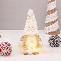 HKM-785363 Retractable Luminous Santa Doll Rudolf - Christmas Faceless Ornament Decoration