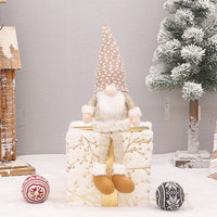 HKM-785363 Retractable Luminous Santa Doll Rudolf - Christmas Faceless Ornament Decoration