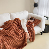 HKM-785555 Heavyweight Flannel Blanket in Solid Colors - Various Sizes Available