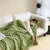 HKM-785555 Heavyweight Flannel Blanket in Solid Colors - Various Sizes Available