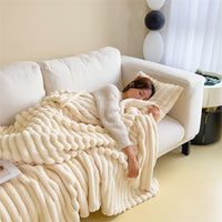 HKM-785555 Heavyweight Flannel Blanket in Solid Colors - Various Sizes Available
